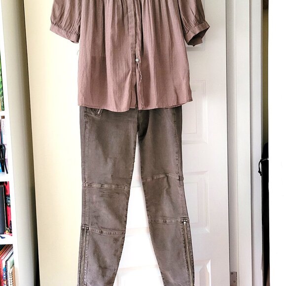 J BRAND Brown Skinny Jeans Wash Zip Detail / Size 27 - Picture 10 of 10